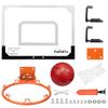 Larger 17" x 12" Indoor Basketball Hoop With 9" Large Dunk Rim for Kids Adults, Over The Door Hoop 4 Balls, Wall Mount Hoops for Yard Outdoor Shatterproof Backboard- Stocking Stuffer Gift for Boy Teen view 4