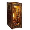 3D Wooden Puzzle Bookshelf Insert Decor,DIY Dollhouse Miniature Book Nook Assemble Kit,Bookends Model Build-Creativity Kit for Adults Women Birthday Gift view 1