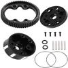 hopsupRC Aluminum Sealed Differential Case Upgrades Part for 1/10 Slash 2WD All Versions,2WD Rustler VXL/Rustler XL-5,Stampede VXL/Stampede XL-5,Bandit Electric RC Car,Black view 1
