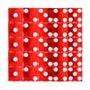 GSE Games & Sports Expert AAA Grade 19 mm Casino Craps Dice Set of 25 with Razor Sharp Edges & Matching Serialized Numbers for RPG, Dice Stacking, Yahtzee Dice Games - Red view 1