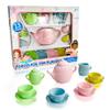 Lollipop Porcelain Tea Set for Little Girls | Kids Tea Party Toy with Teacups and Saucers | Delightful Girls Tea Set for Ages 4-12 | Charming Porcelain Tea Cups for Childs -13 pcs Teacups Sets view 1