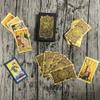 SUNHHX Tarot Cards, 78 Tarot Cards Deck PVC Waterproof Wrinkle Resistant Gold Foil Classic with English Instructions Book, Suitable for Tarot Beginners and Experts view 4