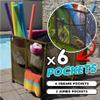 Pool Bins Pool Noodles Holder, Toys, Floats, Balls and Floats Equipment Mesh Rolling Storage Organizer Bin, Extra Large (30.2" L x 47.2" W x 34" H), Brown view 4