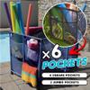 Pool Bins Pool Noodles Holder, Toys, Floats, Balls and Floats Equipment Mesh Rolling Storage Organizer Bin, Extra Large (30.2" L x 47.2" W x 34" H), Blue view 2