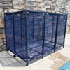 Pool Bins Pool Noodles Holder, Toys, Floats, Balls and Floats Equipment Mesh Rolling Storage Organizer Bin, Extra Large (30.2" L x 47.2" W x 34" H), Blue view 3