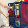 Pool Bins Pool Noodles Holder, Toys, Floats, Balls and Floats Equipment Mesh Rolling Storage Organizer Bin, Extra Large (30.2" L x 47.2" W x 34" H), Blue view 4