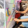Pool Bins Pool Noodles Holder, Toys, Floats, Balls and Floats Equipment Mesh Rolling Storage Organizer Bin,Extra Large (30.2" L x 47.2" W x 34" H), White view 4
