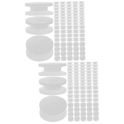 VILLFUL 200pcs Plastic Belt Pulley Wheels for Projects Mini Gear Replacement for Science Education Aircraft Repairs and Models