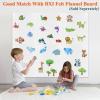 BXI 17 Pcs Zoo Animals Felt Board Story Pieces Set for Toddlers, Preschool & Kindergarten, Precut Felt Jungle Animals Figures for Preschool Crafts Activity Early Learning Storytelling view 3
