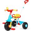 KRIDDO 2 in 1 Kids Tricycles Age 18 Month to 3 Years, Gift Toddler Tricycles for 2-3 Year Olds, Trikes for Toddlers with Push Handle and Duck Bell (Classic, EVA Wheel) view 1