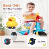 KRIDDO 2 in 1 Kids Tricycles Age 18 Month to 3 Years, Gift Toddler Tricycles for 2-3 Year Olds, Trikes for Toddlers with Push Handle and Duck Bell (Classic, EVA Wheel) view 4