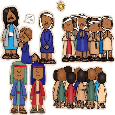 Story Time Felts Jesus Heals The 10 Lepers Bible Felt Flannel Board Stories Miracles