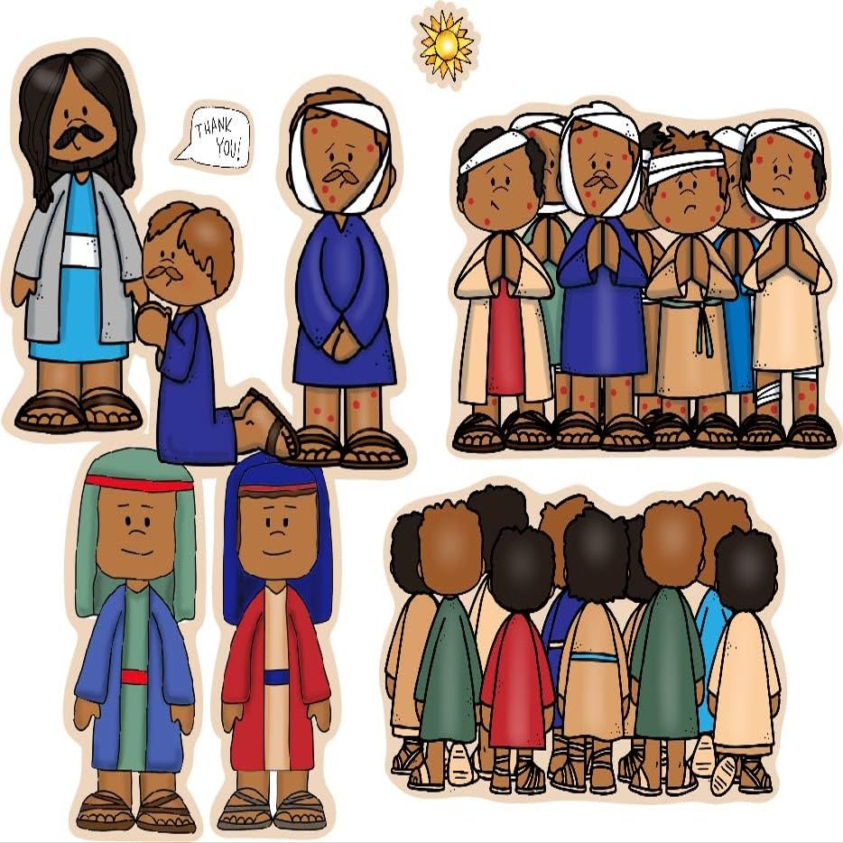 Story Time Felts Jesus Heals The 10 Lepers Bible Felt Flannel Board Stories Miracles