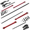 hopsupRC Aluminum Front & Rear Torsional Sway Bar Set Upgrades Part for 1/7 Unlimited Desert Racer RC Car,Alloy Front Rear Sway Bar Upgrades Part,Red view 1