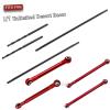 hopsupRC Aluminum Front & Rear Torsional Sway Bar Set Upgrades Part for 1/7 Unlimited Desert Racer RC Car,Alloy Front Rear Sway Bar Upgrades Part,Red view 2