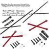 hopsupRC Aluminum Front & Rear Torsional Sway Bar Set Upgrades Part for 1/7 Unlimited Desert Racer RC Car,Alloy Front Rear Sway Bar Upgrades Part,Red view 4
