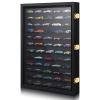 Tatuo Model Car Display Case 1/64 Scale Model Car Display Case Cabinet Rack 26.5" x 18.75" x 3.25" Large Diecast Wall Mounted for Toy Collection Decor(Black,with Door) view 1
