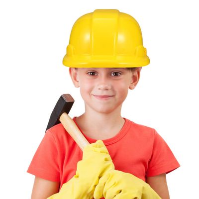 Ipetboom Kids Hard Hats Toy Set 5Pcs Plastic Engineering Safety Helmets for Boys Construction Dress up Role Play Party Accessories 8.26X6.88X3.74 Inches