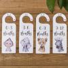 7 Baby Closet Size Dividers, Wardrobe Organiser Wood Baby Closet Dividers By Month Pregnancy or Newborn Baby Gift (Blue) view 4