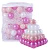 GUESVOT Ball Pit Balls for Ball Pit BPA Free Plastic Balls Crush and Smash Proof Balls 100pcs 2.2" Set for Toddlers for Play Tent Tunnel (Pink Mix) view 2