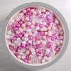 GUESVOT Ball Pit Balls for Ball Pit BPA Free Plastic Balls Crush and Smash Proof Balls 100pcs 2.2" Set for Toddlers for Play Tent Tunnel (Pink Mix) view 3