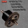 hopsupRC RC Steel Front Main Gear & Differential Case Upgrades Part for 1/10 Slash/Rustler/Stampede 4X4 VXL,Metal Differential Front Differential Upgrades,5381 6882 5379,Black view 2