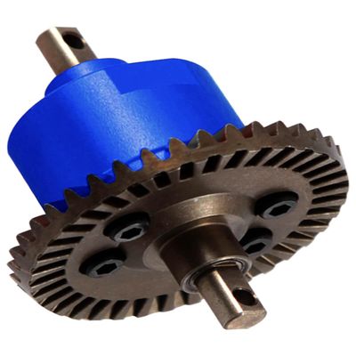 hopsupRC RC Steel Front Main Gear & Differential Case Upgrades Part for 1/10 Slash/Rustler/Stampede 4X4 VXL,Metal Differential Front Differential Upgrades,5381 6882 5379,Blue