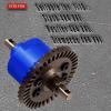 hopsupRC RC Steel Front Main Gear & Differential Case Upgrades Part for 1/10 Slash/Rustler/Stampede 4X4 VXL,Metal Differential Front Differential Upgrades,5381 6882 5379,Blue view 2