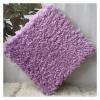1 X 1 Ft Interlocking Carpet Tiles, 60 Pieces Interlocking Fuzzy Mat, Long Plush Foam Floor Tiles, Non-Slip Puzzle Floor Mat for Living Room, Bedroom, Playroom(Color:Purple) view 1
