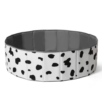 Baby Ball Pit for Toddlers1-3, Foldable Kids Ball Pits Play Tent, Crawl Playpen Ball Pool Playhouse with Storage Bag, for Boys Girls Dogs Cats Festival Play (Balls Not Included), Cow