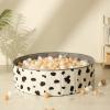 Baby Ball Pit for Toddlers1-3, Foldable Kids Ball Pits Play Tent, Crawl Playpen Ball Pool Playhouse with Storage Bag, for Boys Girls Dogs Cats Festival Play (Balls Not Included), Cow view 2