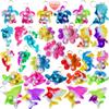 30 Packs Bulk Turtle Octopus Dolphin Mermaid Shark Fish Ocean Mini Pop Fidget Toys for Kids Classroom Students Bubble Prize, Summer Party Favors Gift view 1
