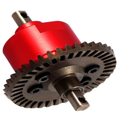 hopsupRC RC Steel Front Main Gear & Differential Case Upgrades Part for 1/10 Slash/Rustler/Stampede 4X4 VXL,Metal Differential Front Differential Upgrades,5381 6882 5379,Red