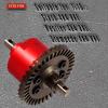 hopsupRC RC Steel Front Main Gear & Differential Case Upgrades Part for 1/10 Slash/Rustler/Stampede 4X4 VXL,Metal Differential Front Differential Upgrades,5381 6882 5379,Red view 2