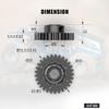AGFRC Hardened Steel 8MM MOD1 30T RC Pinion Motor Gear for High Speed Runs and Drag Racing Application RC Upgrade Part (PG30T8 V2) view 2