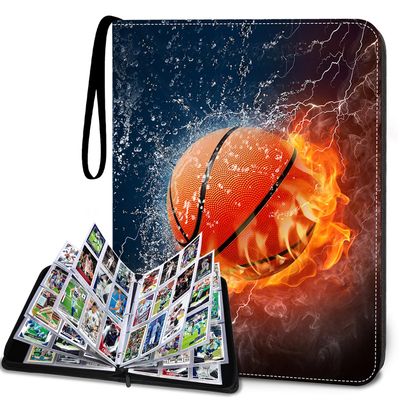 HESPLUS 900 Pockets Basketball Card Binder Sleeves, Trading Card Binder Collectible Trading Card Albums for Basketball Baseball Football Trading Sports Game Cards, Book Folder Organizer Card Holder