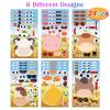 24 Sheets Farm Animal Make a Face Sticker Sheets for Kids Todders Activities, Make Your Own Stickers for Kids Birthday Party Favor Supplies Craft view 2