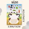 24 Sheets Farm Animal Make a Face Sticker Sheets for Kids Todders Activities, Make Your Own Stickers for Kids Birthday Party Favor Supplies Craft view 3