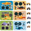 24 Sheets Monster Truck Make a Face Sticker Sheets for Kids Todders Activities, Make Your Own Stickers for Kids Birthday Party Favor Supplies Craft view 1