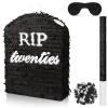 Sratte 4 Pcs Rip Twenties Piata 10 x 14.8 x 2.7 Inch Death to My 20s Funeral Piata for Men Women 30th Birthday Party Anniversary Funny Decoration with Stick Blindfold Confetti Bat view 1