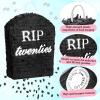 Sratte 4 Pcs Rip Twenties Piata 10 x 14.8 x 2.7 Inch Death to My 20s Funeral Piata for Men Women 30th Birthday Party Anniversary Funny Decoration with Stick Blindfold Confetti Bat view 3