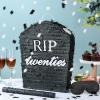Sratte 4 Pcs Rip Twenties Piata 10 x 14.8 x 2.7 Inch Death to My 20s Funeral Piata for Men Women 30th Birthday Party Anniversary Funny Decoration with Stick Blindfold Confetti Bat view 4