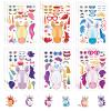 24 Sheets Unicorns Make a Face Sticker Sheets for Kids Todders Activities, Make Your Own Stickers for Kids Birthday Party Favor Supplies Craft view 1