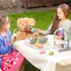 Atoylink Wooden Tea Party Set for Little Girls 28 Pcs Toddler Tea Set with Cupcake Stand & Food Pretend Play Accessories Kids Kitchen Playset Wooden Toys for 2 3 4 5 6 Year Old Girl Birthday Gift view 4