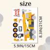 24 Sheets Construction Make a Face Sticker Sheets for Kids Todders Activities, Make Your Own Stickers for Kids Birthday Party Favor Supplies Craft view 3