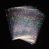 100pcs/Lot Love Heart-Shape Laser Flashing Card Sleeves Trading Cards Film Magic Kpop Card Protector Holographic Foil Protective Cover (top Loading 61x88mm 2 Sides foil) view 1