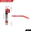 RCAWD 4x Double Long Stroke Full Alloy Front/Rear Damper Shock Absorber And 4x Linkage For Fms Eazyrc Roc Hobby Fcx24 1-24 And 1-18 Crawlers(Red) view 2