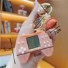 Retro Classic Game Console Pendant Keychain Playable Electronic Miniature Handheld Mini Games Machine with Keychain Ring Gift (P5) view 2