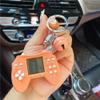 Retro Classic Game Console Pendant Keychain Playable Electronic Miniature Handheld Mini Games Machine with Keychain Ring Gift (P5) view 3