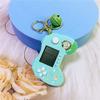 Retro Classic Game Console Pendant Keychain Playable Electronic Miniature Handheld Mini Games Machine with Keychain Ring Gift (U5) view 2